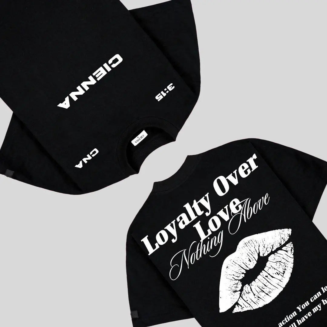 LOYALTY OVER LOVE T-SHIRT - CIENNA